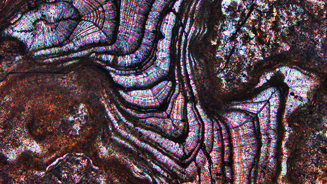 A microscopic view of metal.